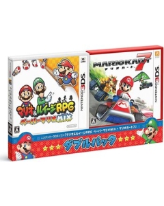 Nintendo Mario & Luigi RPG Paper Mario MIX / Mario Kart 7 Double Pack 3DS Japanese version