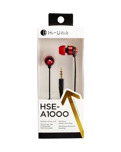 Alpex Hi-Unit HSE-A1000-RD red Earphone Headphone Japanese version