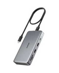 ANKER 563 USB-C hub (10-in-1 Dual 4K HDMI for MacBook) A83860A1 gray USB Hub Japanese version