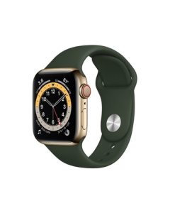 Apple Watch Series 6 GPS+Cellular Model 40mm M06V3J/A Gold Stainless Steel Case/Cyprus Green Sport Band Smart Watch Japanese version