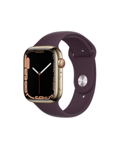 Apple Watch Series 7 GPS+Cellular Model 45mm Mkjx3J/A Gold Stainless Steel Case/Dark Cherry Sport Band Smart Watch Japanese version