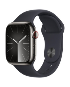 Apple Watch Series 9 GPS+Cellular Model 41mm MRJ83J/A Graphite Stainless Steel Case/Midnight Sports Band S/M Smart Watch Japanese version