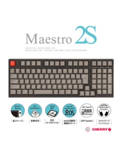 ARCHISS Maestro 2S AS-KBM02/CGBA Blue Axis Black/Grey Keyboard Japanese version