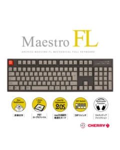 ARCHISS Maestro FL AS-KBM08/CGBA Blue Axis Black/Grey Keyboard Japanese version