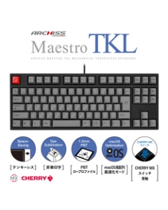 ARCHISS Maestro TKL AS-KBM91/CGBA blue axis black/gray Keyboard Japanese version