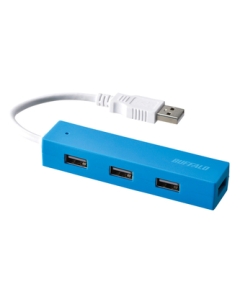 Buffalo BSH4U050U2BL blue USB Hub Japanese version