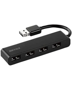 Buffalo BSH4U310D2BK black USB Hub Japanese version