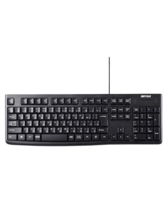 Buffalo BSKBU100BK black Keyboard Japanese version