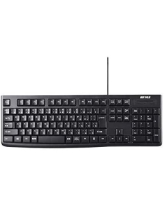 Buffalo BSKBU100LBK black Keyboard Japanese version