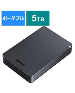 Buffalo HD-PGF5.0U3-GBKA Black External Hard Drive Japanese version