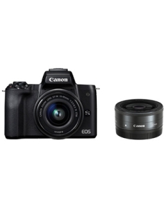 Canon EOS Kiss M double lens kit black Mirrorless Camera Japanese version