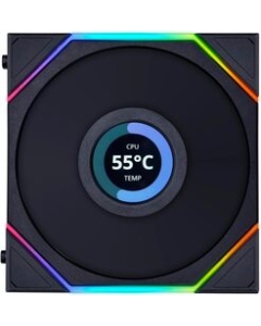 LIAN LI UNI FAN TL LCD120 REVERSE BLADE BK 3Pack UF-RS-TL120-LCD-3B black Case Fan Japanese version