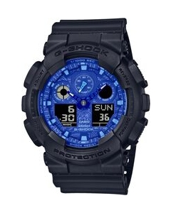 Casio G-SHOCK BLUE PAISLEY series GA-100BP-1AJF Watch Japanese version