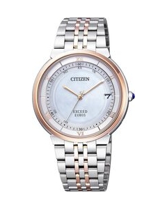 CITIZEN Exceed Eco-Drive radio time signal CB3024-52W Watch Japanese version