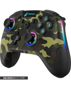 Cyber Gadget CYBER・Gaming Wireless Controller HG for Nintendo Switch Camouflage Green Videogame Accessory Japanese version