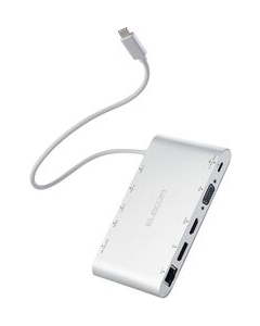 ELECOM DST-C28SV Silver USB Hub Japanese version