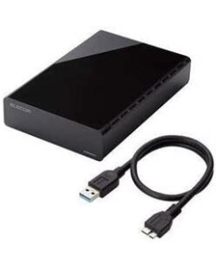 ELECOM ELD-CED020UBK black External Hard Drive Japanese version