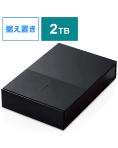 ELECOM ELD-GTV020UBK black External Hard Drive Japanese version