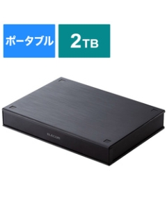 ELECOM ELP-PTV020UBK black External Hard Drive Japanese version