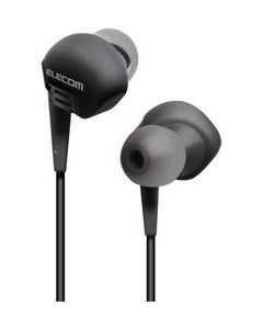 ELECOM GrandBass EHP-GB10AXBK black Earphone Headphone Japanese version