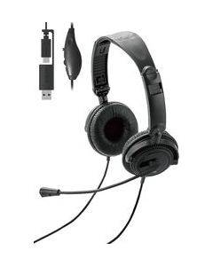 ELECOM HS-HP10SCBK Black Headset Japanese version