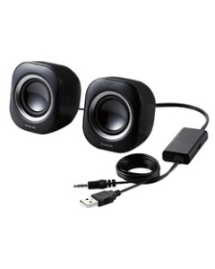 Elecom MS-P08UBK Black PC Speaker Japanese version