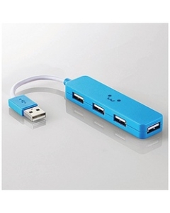 Elecom U2H-SN4NBF2BU Blue USB Hub Japanese version