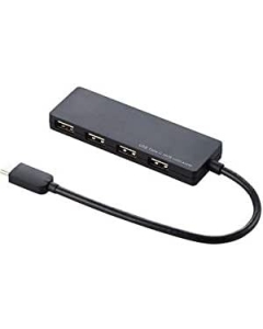 Elecom U2HC-A429BBK black USB Hub Japanese version