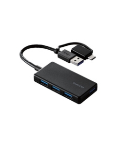 ELECOM U3H-CA4004BBK black USB Hub Japanese version