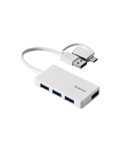 ELECOM U3H-CA4004BWH White USB Hub Japanese version