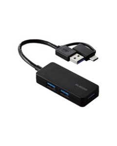 ELECOM U3H-CAK3005BBK Black USB Hub Japanese version