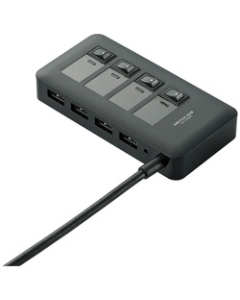 Elecom U3H-S409SBK black USB Hub Japanese version