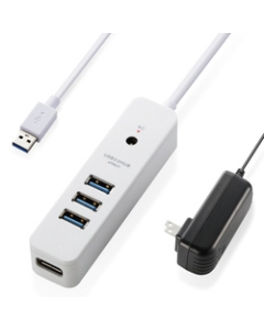 Elecom U3H-T410SWH white USB Hub Japanese version