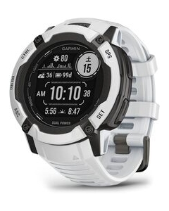 GARMIN Instinct 2x Dual Power 010-02805-42 White Stone Smart Watch Japanese version