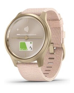 Germin Vivomove Style NYLON 010-02240-72 Blush Pink/Light Gold Smart Watch Japanese version