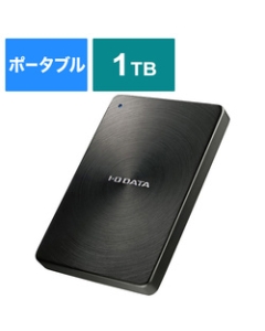 IODATA HDPX-UTC1K black External Hard Drive Japanese version