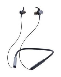 IRIS OHYAMA WEP-201-B black Earphone Headphone Japanese version