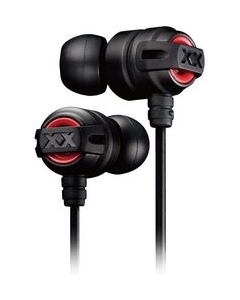 JVC HA-FX1X-BR black & red Earphone Headphone Japanese version