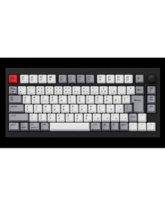 Keychron Q1 QMK Custom Mechanical Keyboard knob version Q1-M1-JIS red axis carbon black Keyboard Japanese version