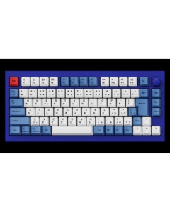 Keychron Q1 QMK Custom Mechanical Keyboard knob version Q1-O1-JIS Red Axis Navy Blue Keyboard Japanese version