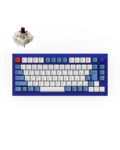 Keychron Q1 QMK Custom Mechanical Keyboard knob version Q1-O3-JIS tea axis navy blue Keyboard Japanese version