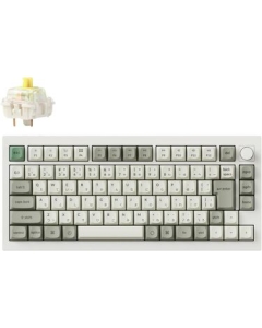 Keychron Q1M-P4-JIS Yellow axis (banana) shell white Keyboard Japanese version