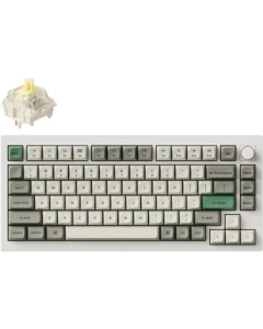 Keychron Q1M-P4-US Yellow axis (banana) shell white Keyboard Japanese version