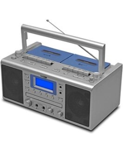 KUMAZAKI AIM WUTA KCR-207S white X metallic blue gray Boombox Japanese version