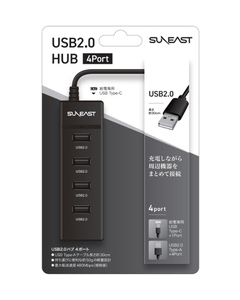 Kyokuto-electronics SE-RU2HUBA4A2 Black USB Hub Japanese version