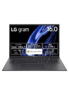 LG Electronics LG gram 16Z90S-MA78J2 Obsidian Black Notebook Japanese version