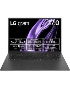 LG electronics LG gram 17Z90S-MA78J Obsidian Black Notebook Japanese version