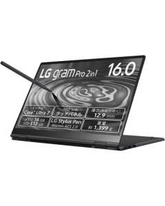 LG Electronics LG gram Pro 2in1 16T90SP-MA75J Obsidian Black Notebook Japanese version