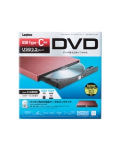 Logitec LDR-PML8U3CLRD red DVD Drive Japanese version