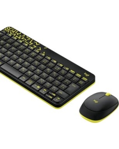 Logitech Wireless Combo MK240 MK240nBC Black/Light Yellow-Green Keyboard Japanese version